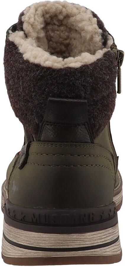MUSTANG Veterboots donkerbruin donkergroen - Foto 4