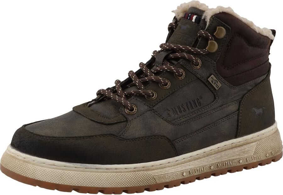 MUSTANG Veterboots donkerbruin