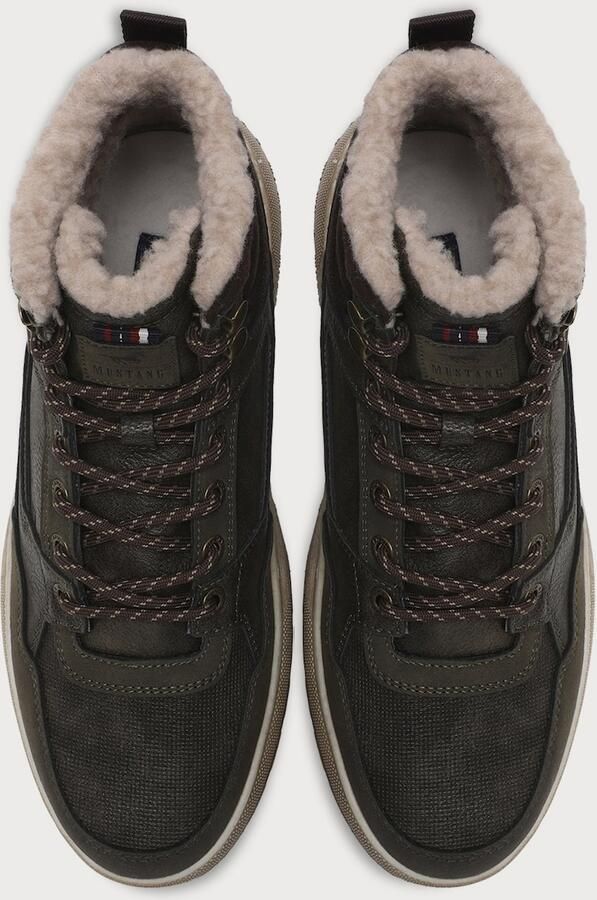 MUSTANG Veterboots donkerbruin kaki - Foto 4