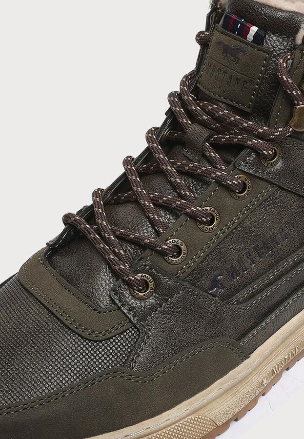 MUSTANG Veterboots donkerbruin kaki - Foto 3