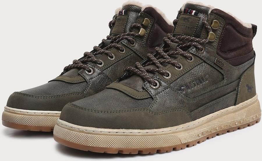 MUSTANG Veterboots donkerbruin kaki - Foto 5