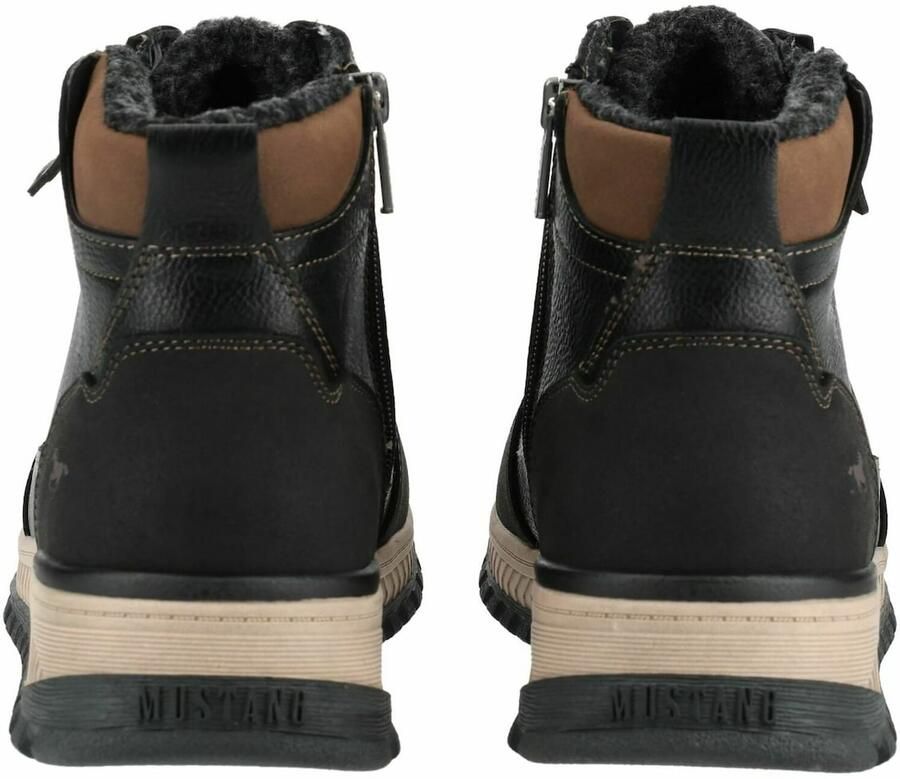 MUSTANG Veterboots karamel zwart - Foto 2