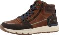 Mustang Shoes Sneakers Mart High top sneaker veterboots met ritssluiting - Bruin