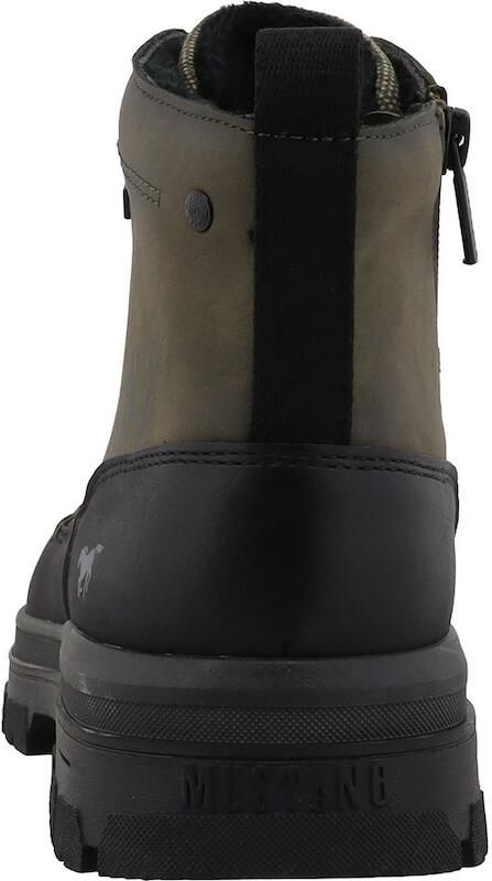 MUSTANG Veterboots olijfgroen zwart - Foto 5