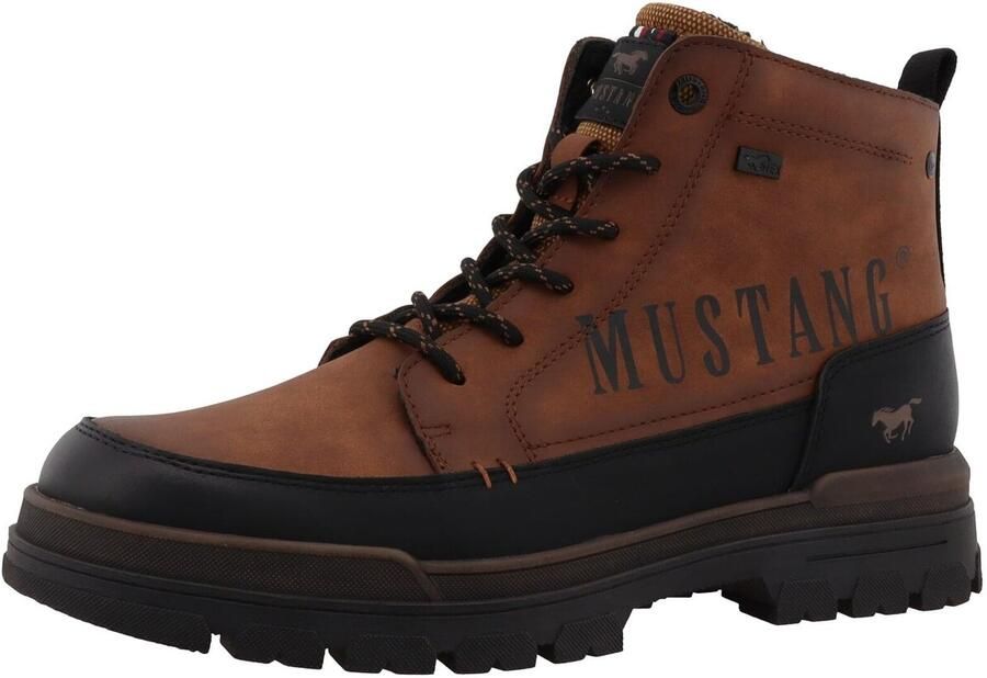 MUSTANG Veterboots 'Peppin' cognac zwart - Foto 2