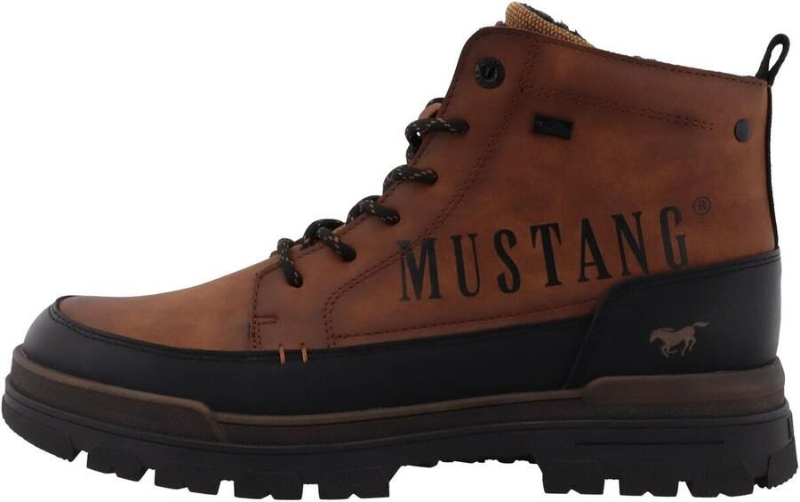 MUSTANG Veterboots 'Peppin' cognac zwart - Foto 4