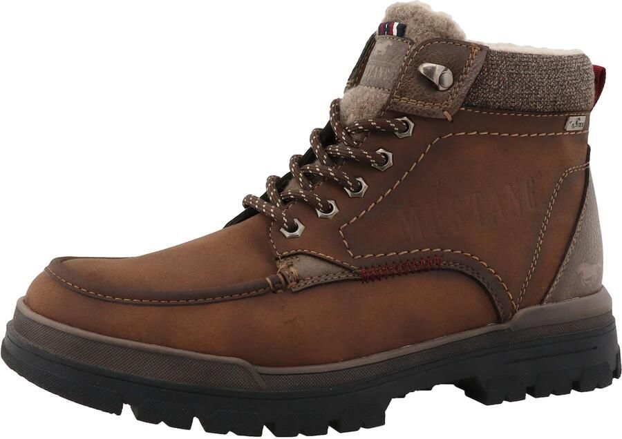 MUSTANG Veterboots 'Peppin' donkerbruin