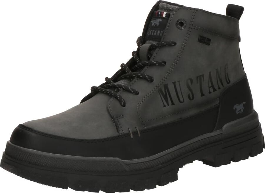 MUSTANG Veterboots 'Peppin' donkergrijs zwart - Foto 2