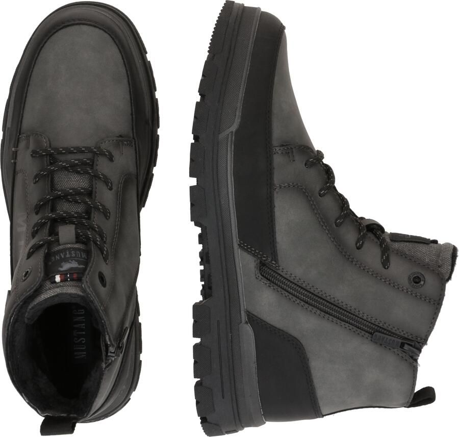 MUSTANG Veterboots 'Peppin' donkergrijs zwart - Foto 5