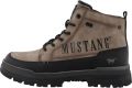 MUSTANG Veterboots 'Peppin' taupe zwart - Taupe/Zwart