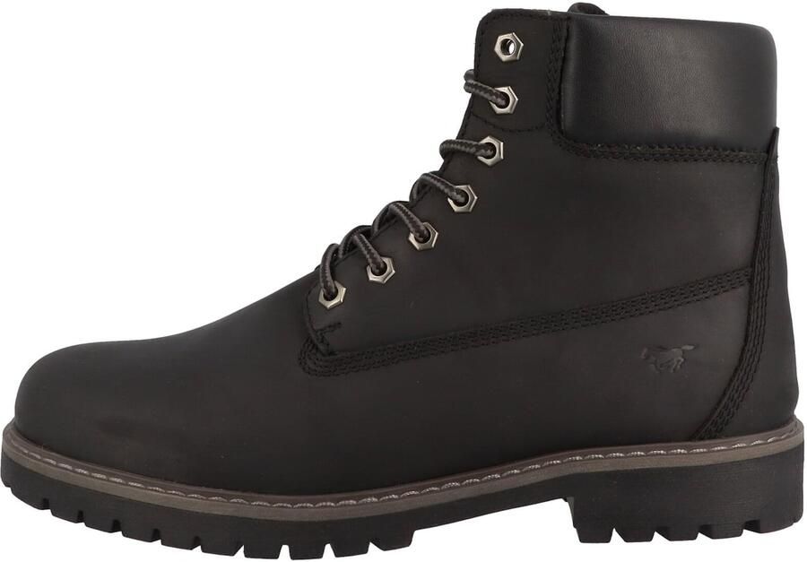MUSTANG Veterboots 'Thalke' zwart