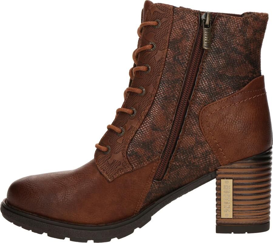 Mustang Veterschoenen Hak Veterschoenen Hak cognac - Foto 7