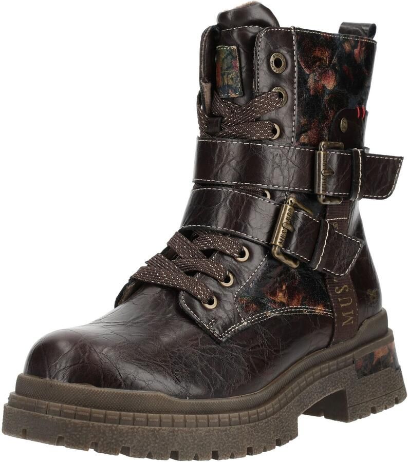 MUSTANG Veterlaarsjes camel bruin chocoladebruin