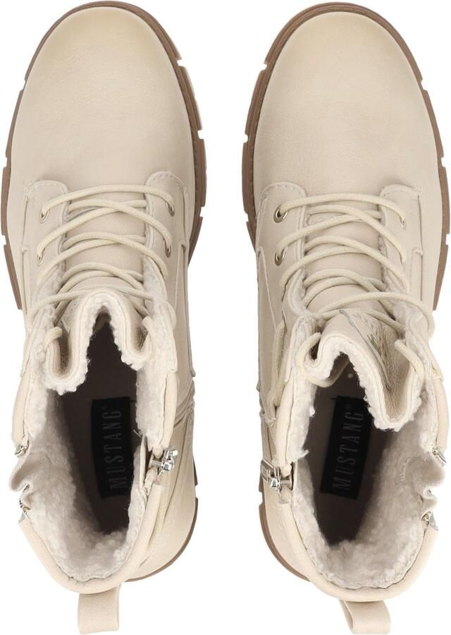 MUSTANG Veterlaarsjes 'Veterschoenen Hoog' offwhite - Foto 12