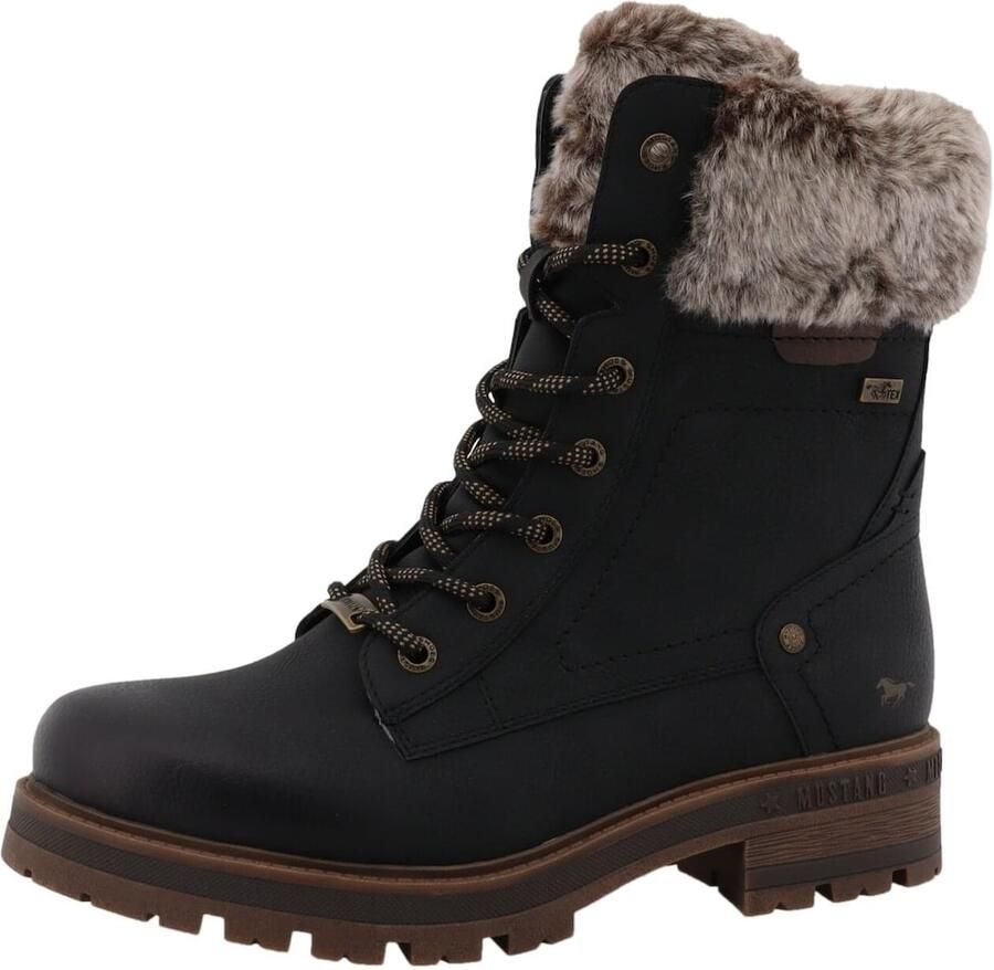 Mustang Shoes Winterlaarsjes Darleen Winterboots met imitatiebontkraag