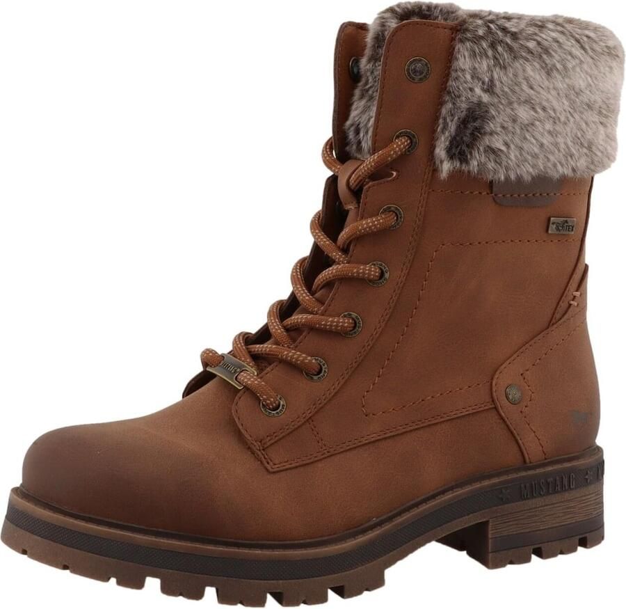 Mustang Shoes Winterlaarsjes Darleen Winterboots met imitatiebontkraag