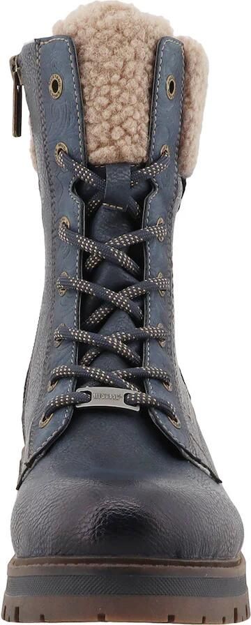 MUSTANG Veterlaarsjes ecru navy