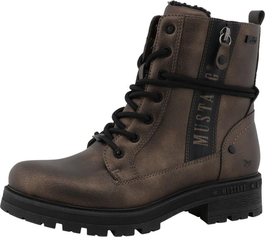 Mustang Veterschoenen Hoog Veterschoenen Hoog goudkleur - Foto 8