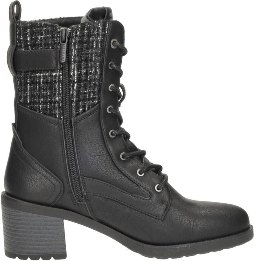 Mustang Shoes Winterlaarsjes Plateau enkellaars veterschoenen met praktische binnenrits
