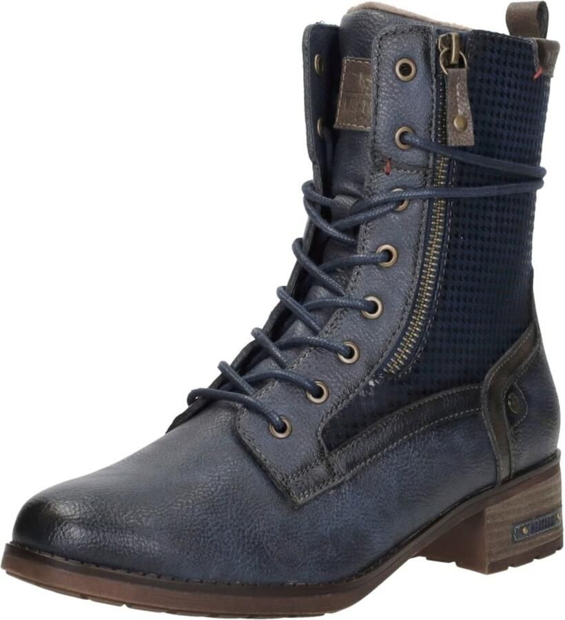 Mustang Veterschoenen Hoog Veterschoenen Hoog blauw - Foto 8