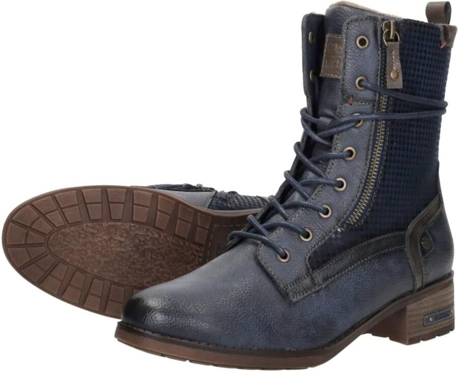 Mustang Veterschoenen Hoog Veterschoenen Hoog blauw - Foto 9