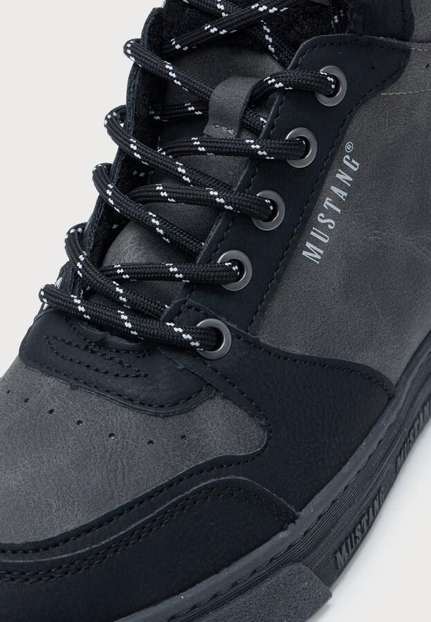 Mustang dames high-top sneaker gevoerd zwart 15M0212005 - Foto 6