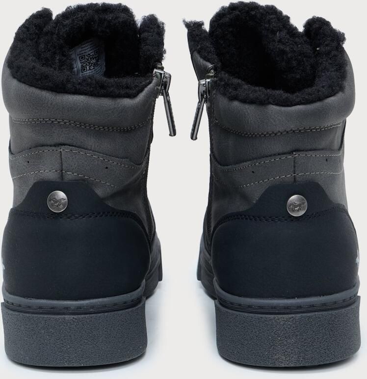 Mustang dames high-top sneaker gevoerd zwart 15M0212005 - Foto 3