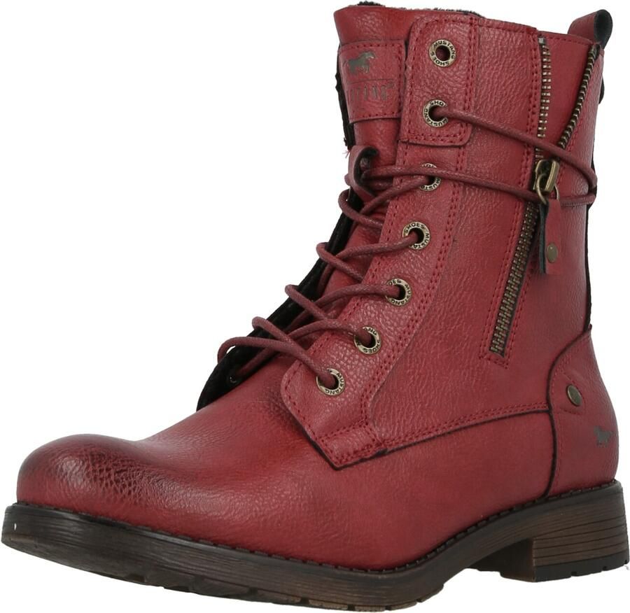 Mustang Shoes Winterlaarsjes Elfi Enkellaars winterboots met speelse sierrits - Foto 4