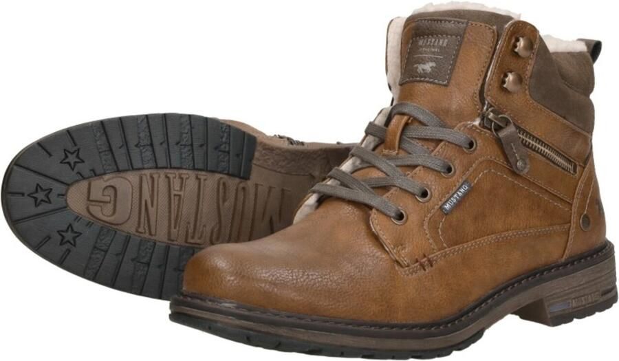 Mustang Shoes Winterlaarsjes met sierrits aan de buitenkant - Foto 5