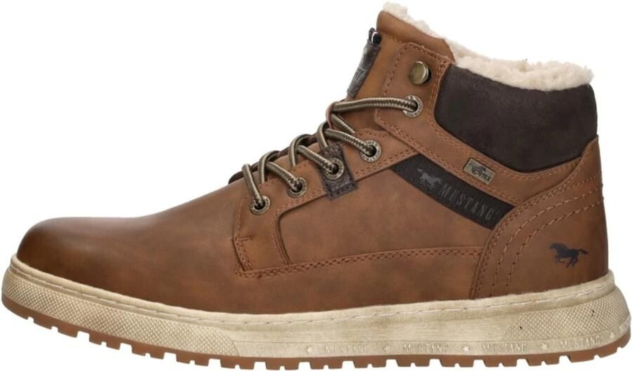 Mustang Veterschoenen Hoog Veterschoenen Hoog Cognac - Foto 13