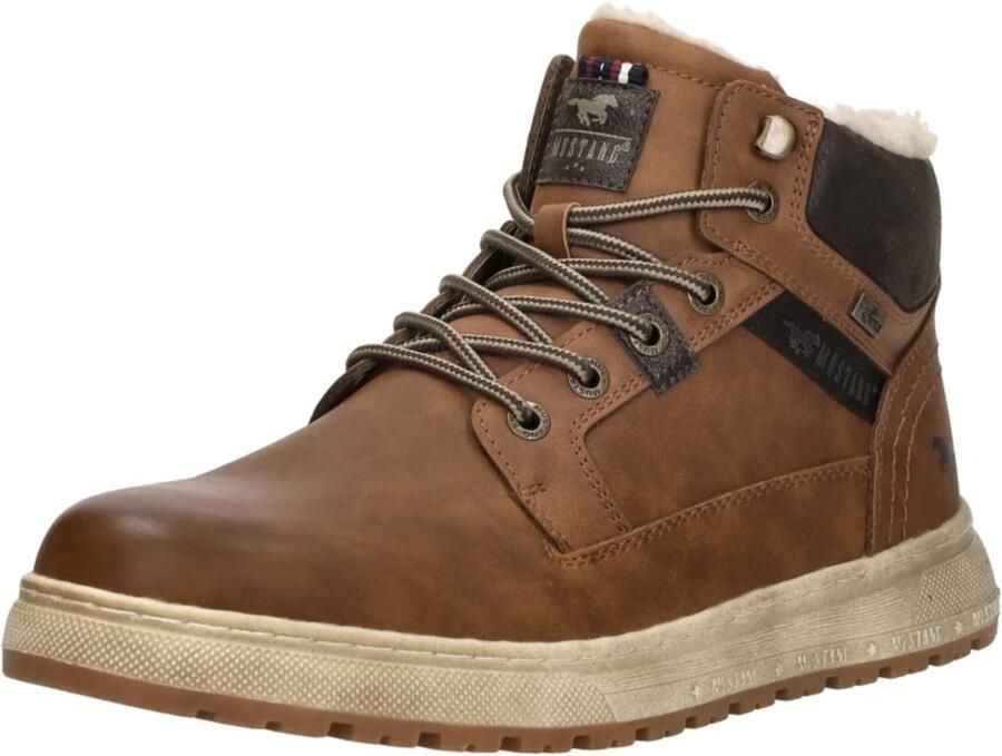 Mustang Veterschoenen Hoog Veterschoenen Hoog Cognac - Foto 14