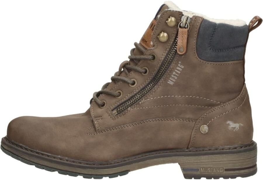 Mustang Shoes Hoge veterschoenen met zijrits voor gemakkelijker instappen - Foto 2