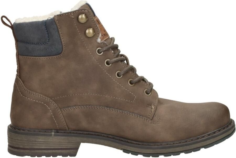 Mustang Shoes Hoge veterschoenen met zijrits voor gemakkelijker instappen - Foto 4