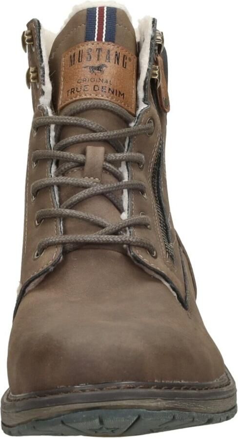 Mustang Shoes Hoge veterschoenen met zijrits voor gemakkelijker instappen - Foto 5
