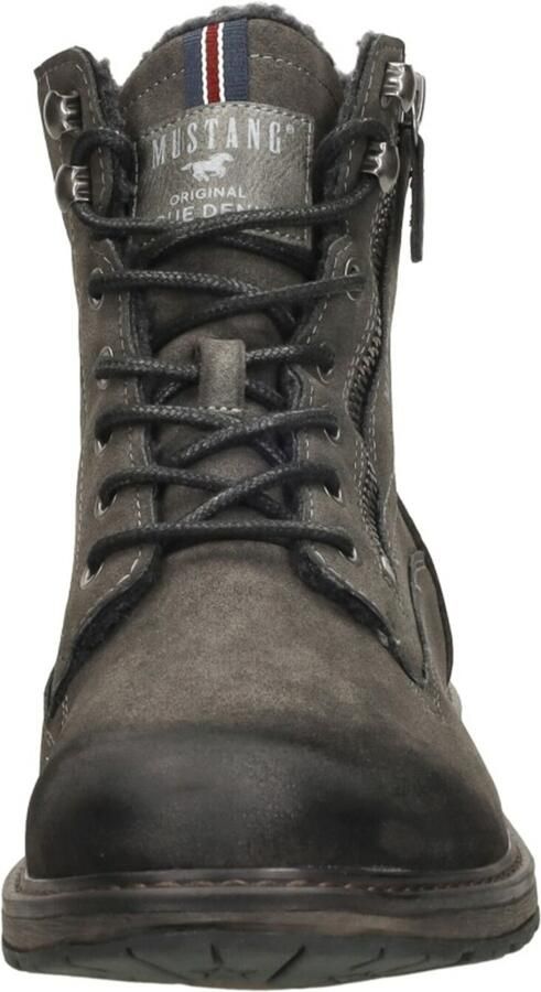 Mustang Shoes Hoge veterschoenen met zijrits voor gemakkelijker instappen - Foto 5