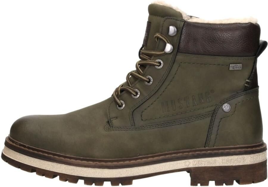Mustang Veterschoenen Hoog Veterschoenen Hoog Khaki - Foto 7