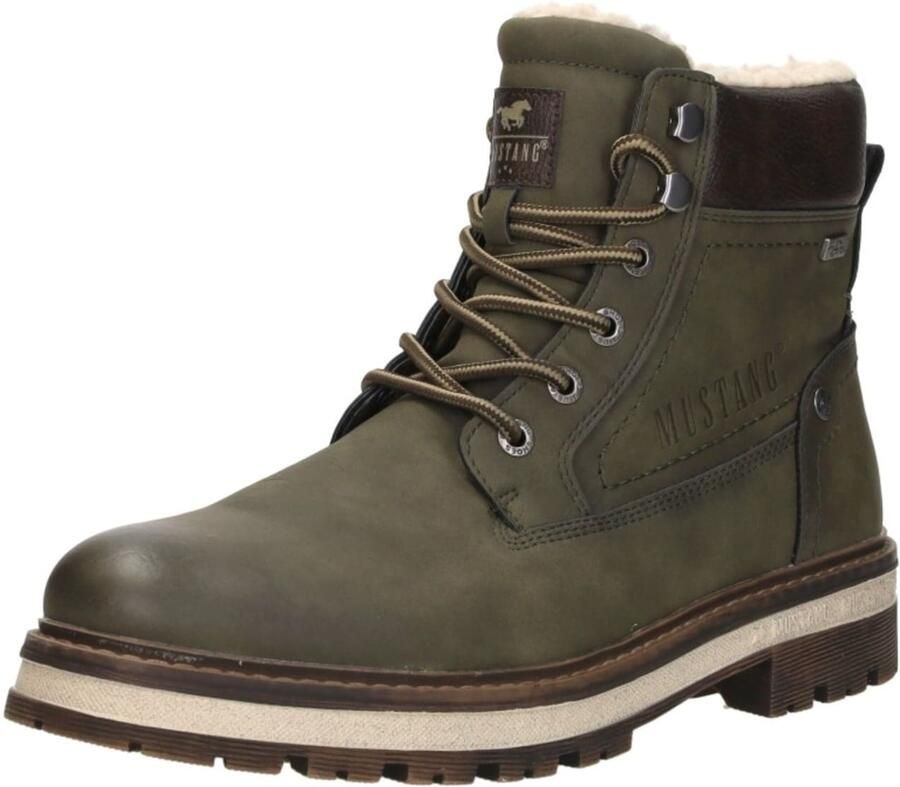 Mustang Veterschoenen Hoog Veterschoenen Hoog Khaki - Foto 8