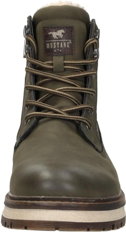 Mustang Veterschoenen Hoog Veterschoenen Hoog Khaki - Foto 3