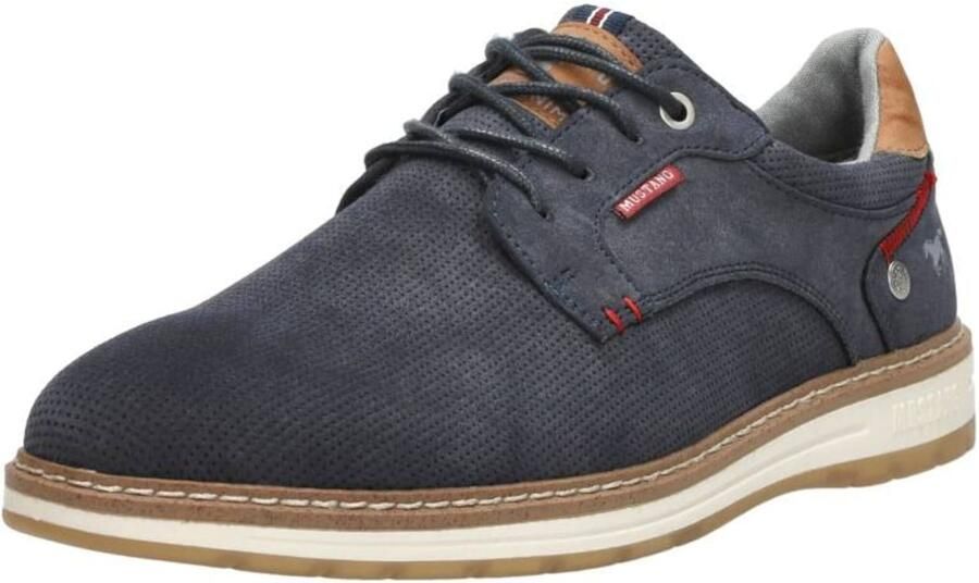 Mustang Veterschoenen Laag Veterschoenen Laag blauw - Foto 3