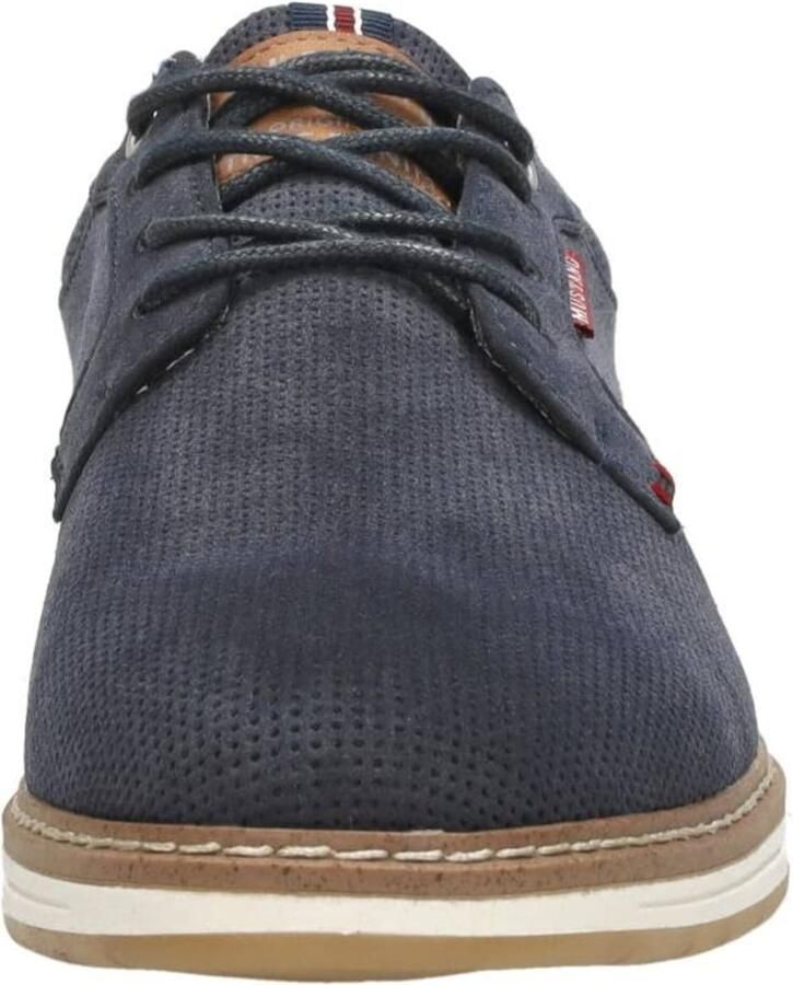 Mustang Veterschoenen Laag Veterschoenen Laag blauw - Foto 4