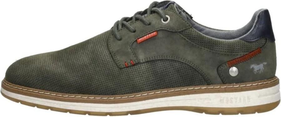 Mustang Groene Casual Sneakers met Gewatteerde Enkel Green Heren - Foto 6