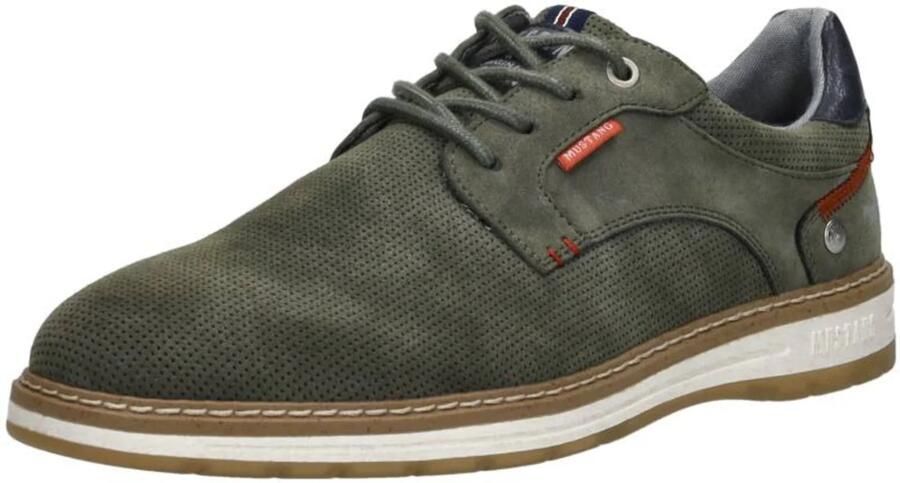 Mustang Groene Casual Sneakers met Gewatteerde Enkel Green Heren - Foto 9