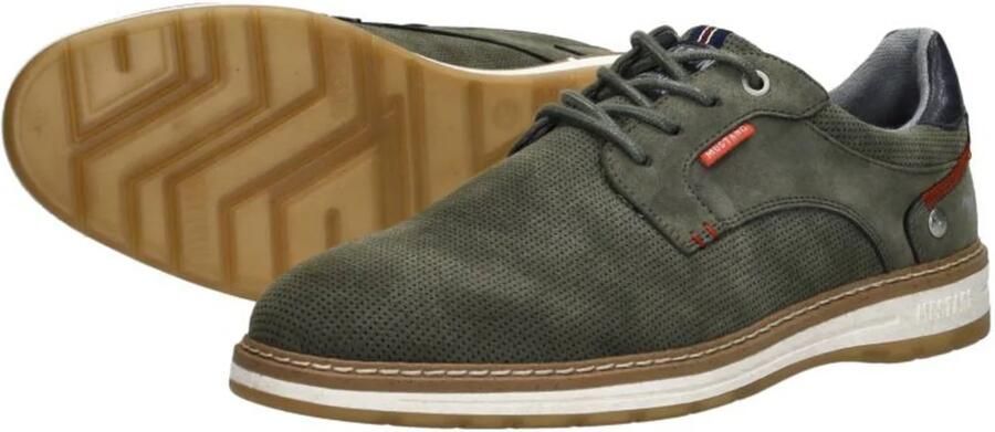 Mustang Groene Casual Sneakers met Gewatteerde Enkel Green Heren - Foto 10