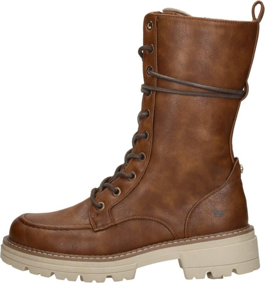 Mustang Shoes Veterlaarsjes zipper boots lace-up boots short boots with block heel - Foto 5