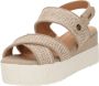 Mustang Shoes Sandaaltjes zomerschoen sandaal wig hak met lichte plateau - Thumbnail 5