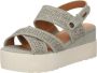 Mustang Sandalen Plat Sandalen Plat Groen - Thumbnail 3