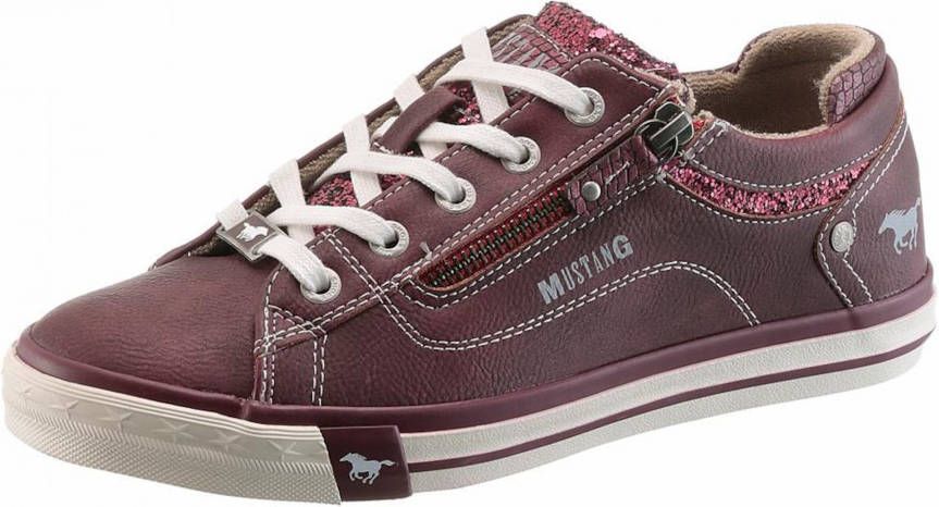 Mustang Dames Sneakers Wit - Schoenen.nl