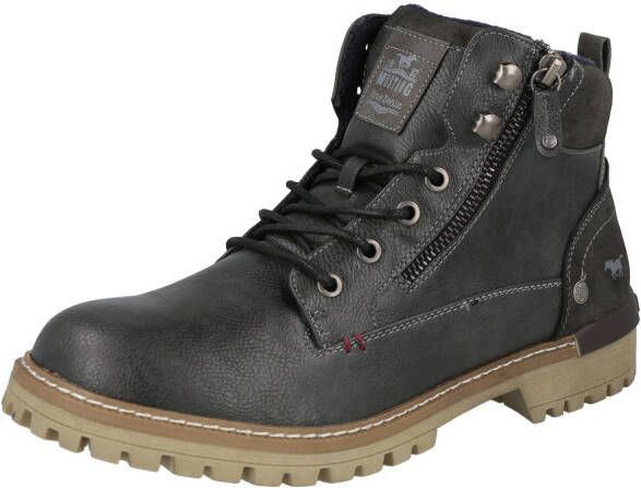 Mustang Shoes Hoge veterschoenen met rits aan de binnenkant - Foto 5