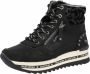 Mustang Shoes Hoge veterschoenen met 3 5 cm dik plateau - Thumbnail 3