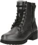 Mustang Shoes Veterschoenen enkellaars hakken in metallic-look smalle vorm - Thumbnail 3